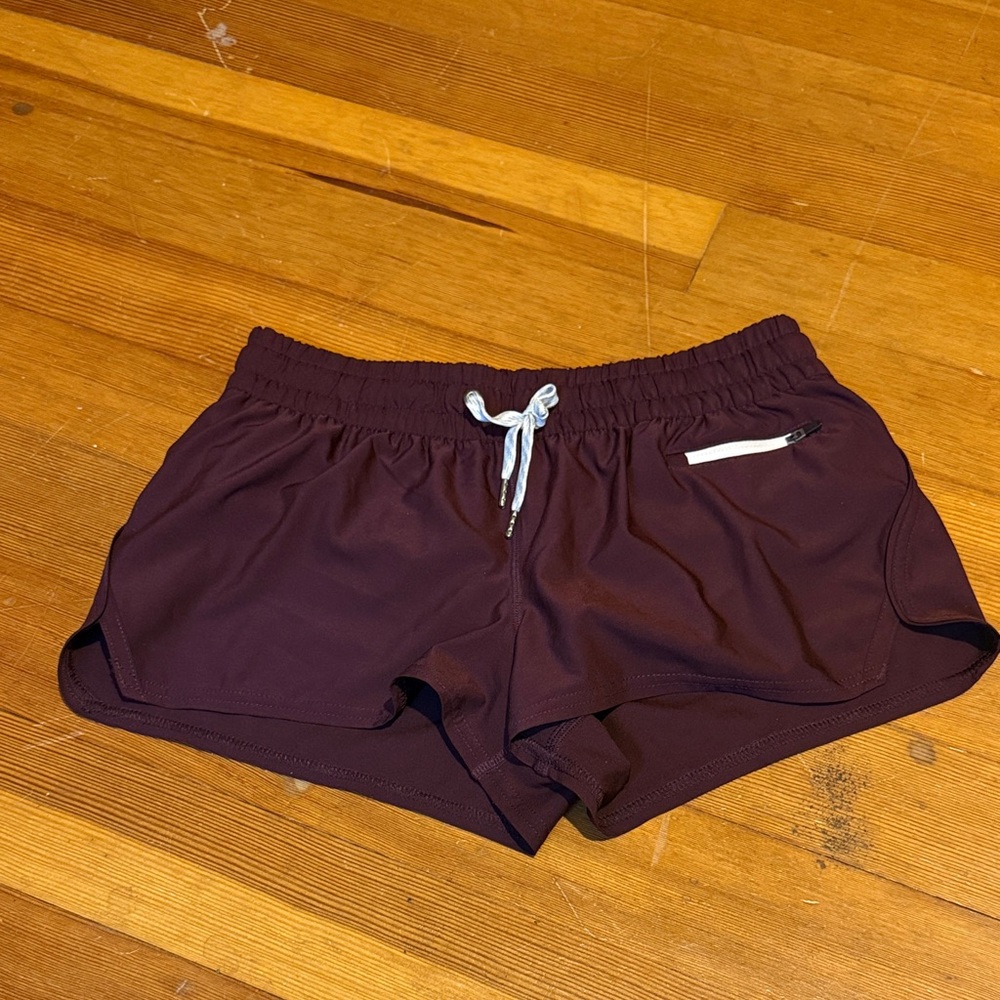 Vuori Women's Maroon Athletic Shorts